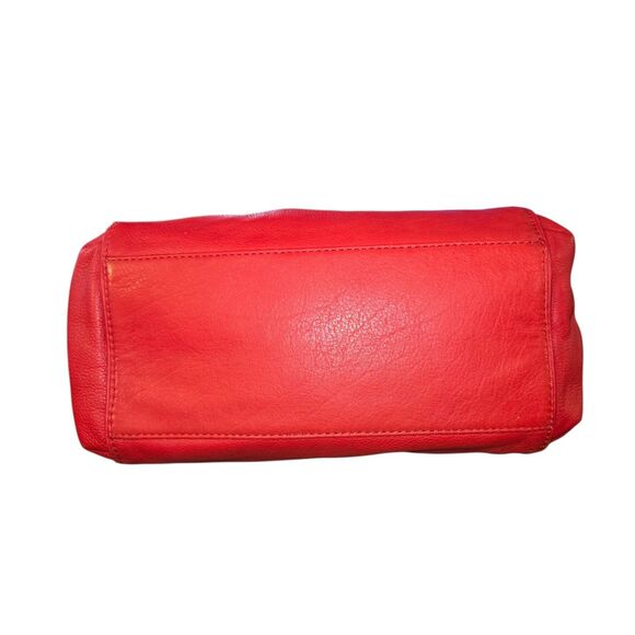 Michael Kors Chandler Collection Red Leather Turn Lock Shoulder Bag 13"X12"X5" - Picture 6 of 15